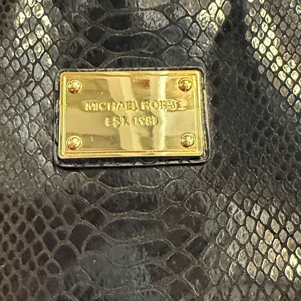 Michael Kors Python Embossed Laptop Sleeve Should… - image 2